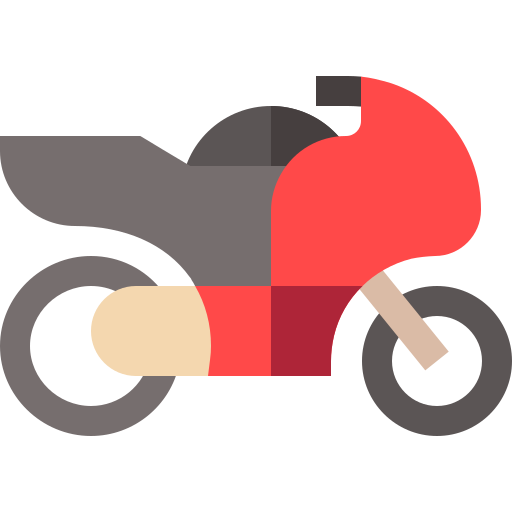オートバイ Basic Straight Flat icon