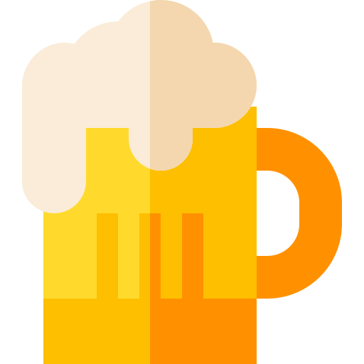 Cerveza Basic Straight Flat icono