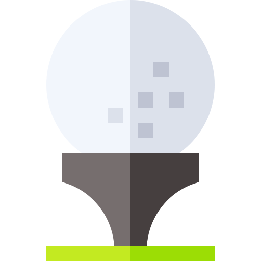 Golf Basic Straight Flat icono