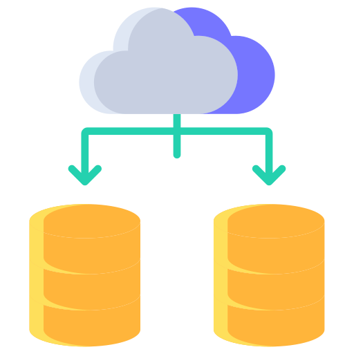 base de datos Generic color fill icono
