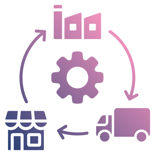 Logistics management Generic gradient fill icon