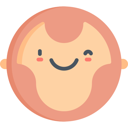 Wink Kawaii Flat icon