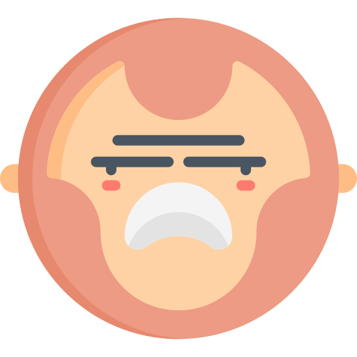 Angry Kawaii Flat icon