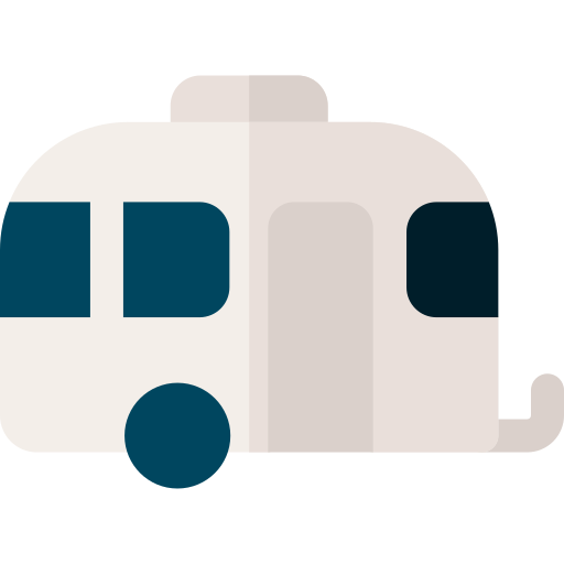 caravan Basic Rounded Flat icoon