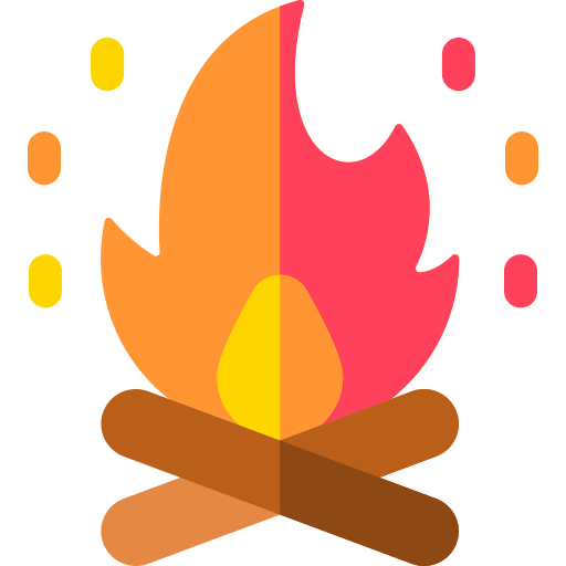 lagerfeuer Basic Rounded Flat icon