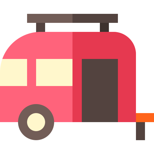 Caravan Basic Straight Flat icon