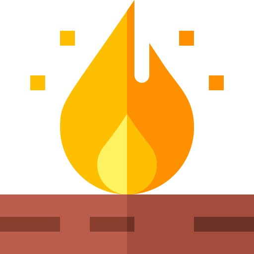 Bonfire Basic Straight Flat Ícone