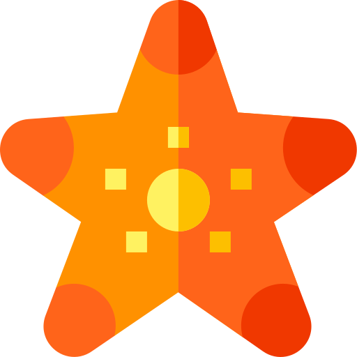 Starfish Basic Straight Flat Ícone