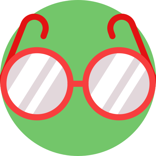 Glasses Detailed Flat Circular Flat icon