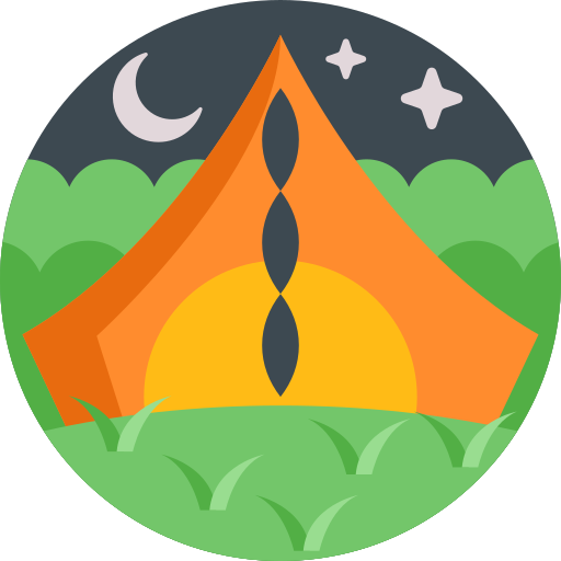 namiot Detailed Flat Circular Flat ikona