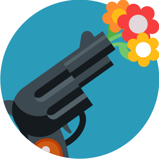 Gun Detailed Flat Circular Flat icon
