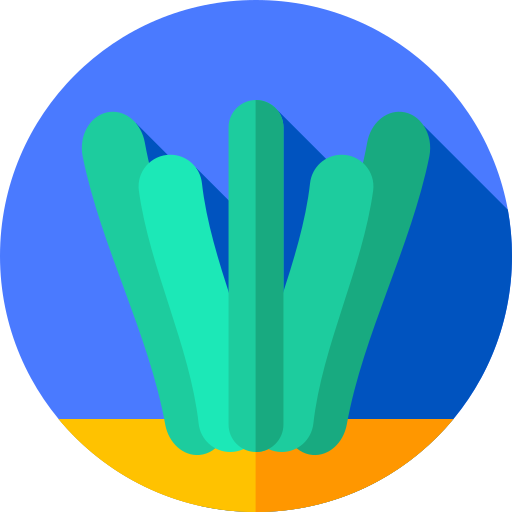 Alga marina Flat Circular Flat icono