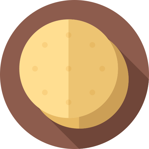 Tortillas Flat Circular Flat icon