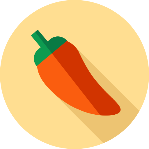 chili Flat Circular Flat icon
