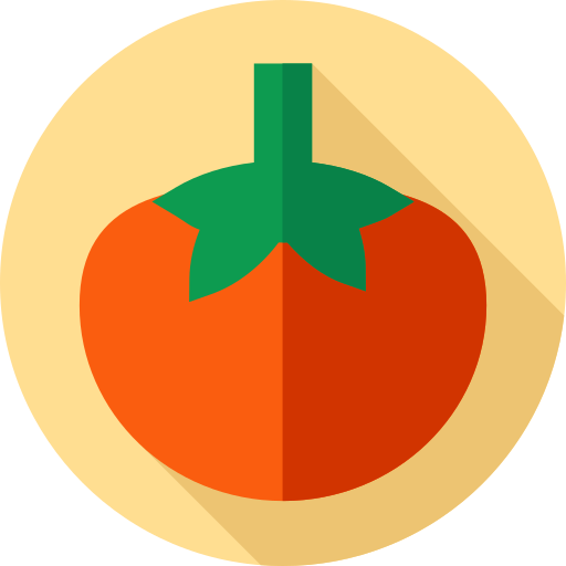pomidor Flat Circular Flat ikona