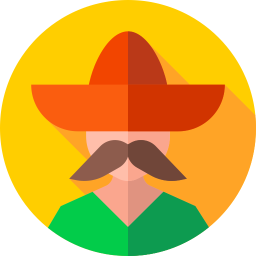 mexicaans Flat Circular Flat icoon