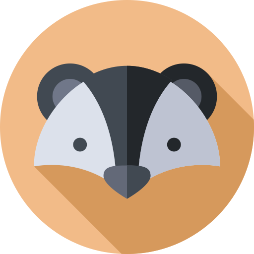 Weasel Flat Circular Flat icon