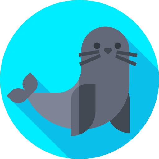 Тюлень Flat Circular Flat иконка