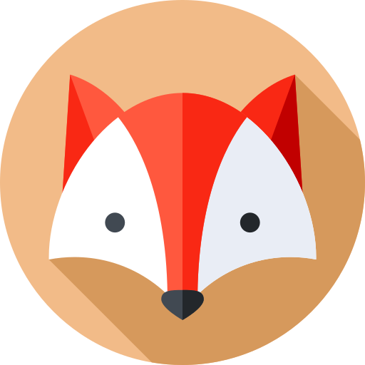Fox Flat Circular Flat icon