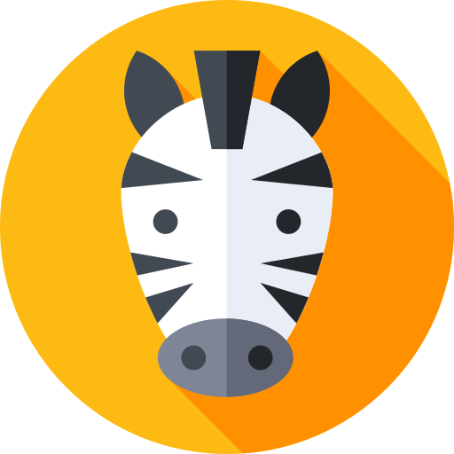 zebra Flat Circular Flat icona