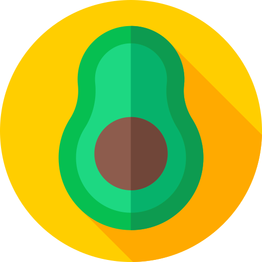 Avocado Flat Circular Flat icon