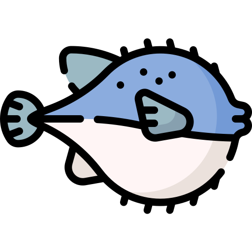 Puffer fish Special Lineal color icon