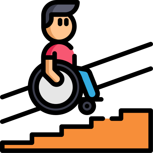 Discapacitado Special Lineal color icono