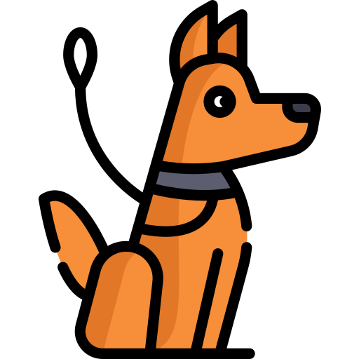 Собака-поводырь Special Lineal color иконка