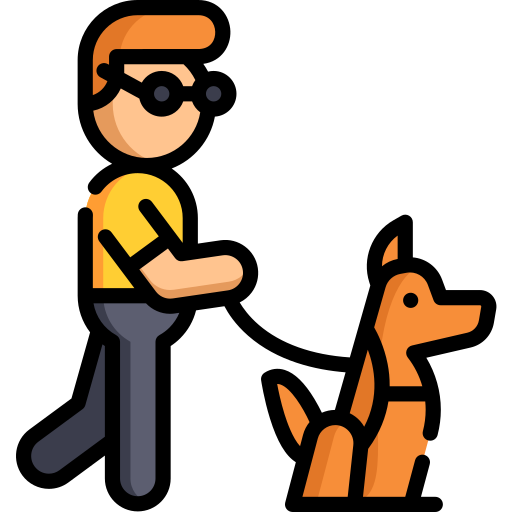 Guide dog Special Lineal color icon