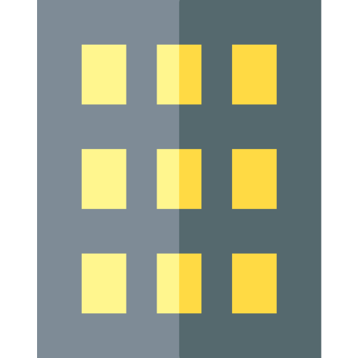 Edificio Basic Straight Flat icono