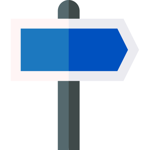 Signpost Basic Straight Flat Ícone