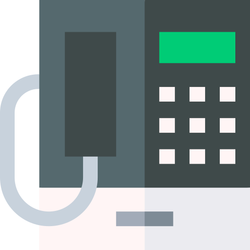 publiczny telefon Basic Straight Flat ikona