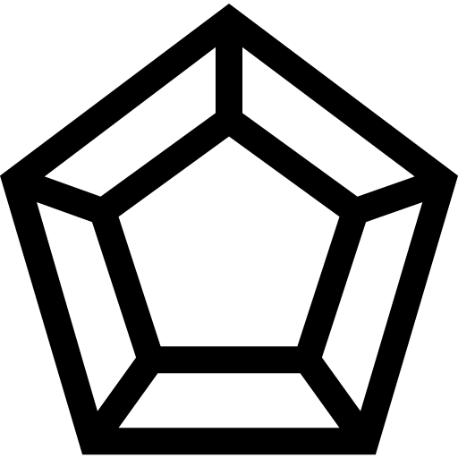 Пентагон Basic Straight Lineal иконка