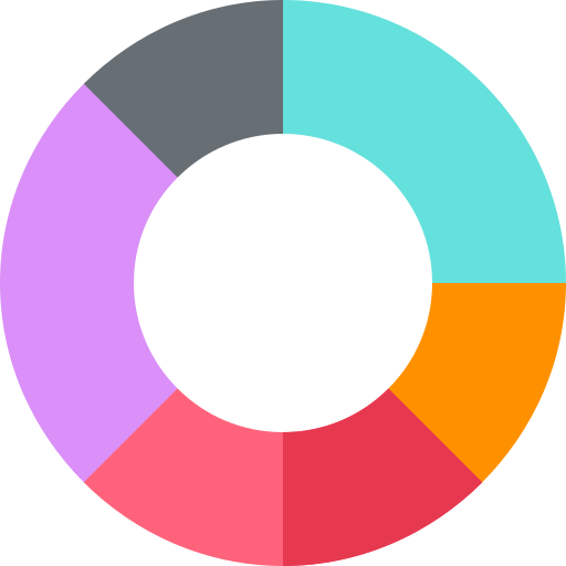 Gráfico circular Basic Straight Flat icono
