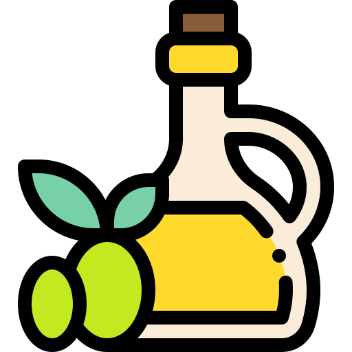 Olive oil Detailed Rounded Lineal color icon