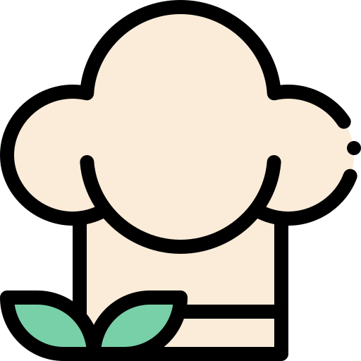 Chef hat Detailed Rounded Lineal color icon