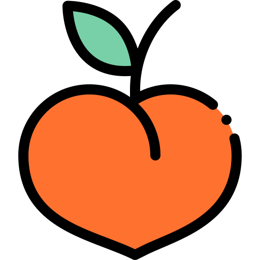 Peach Detailed Rounded Lineal color icon