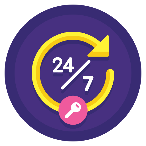 24 stunden Flaticons Flat Circular icon