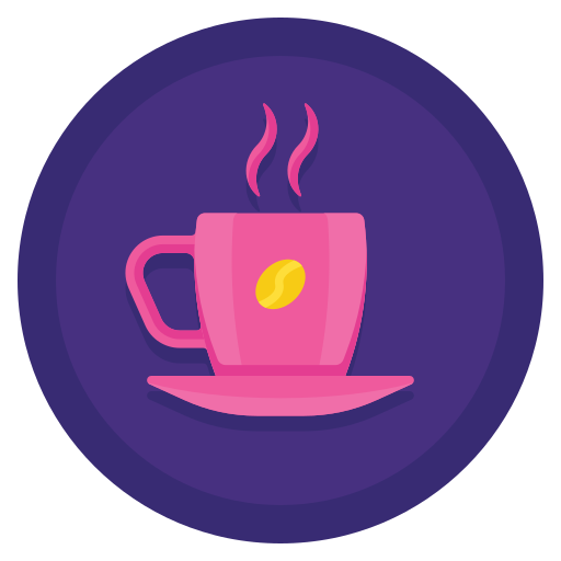 コーヒーカップ Flaticons Flat Circular icon