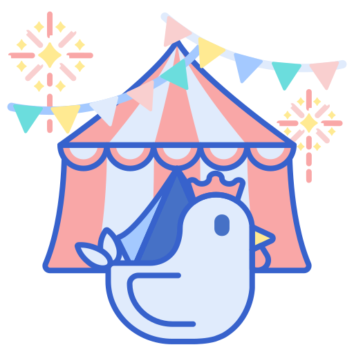 Circus tent Flaticons Lineal Color icon