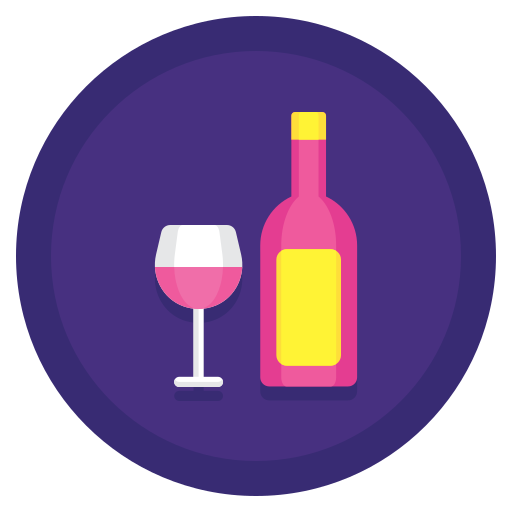 ワイン Flaticons Flat Circular icon