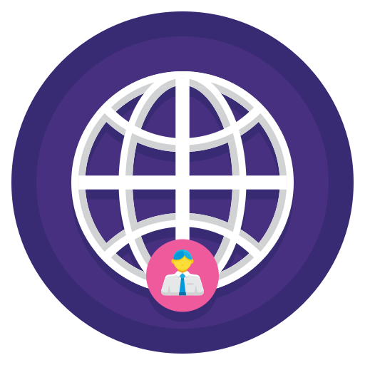 weltweit Flaticons Flat Circular icon
