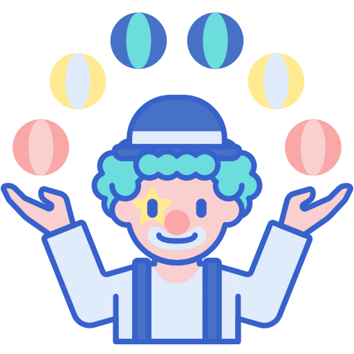 jongleur Flaticons Lineal Color icoon