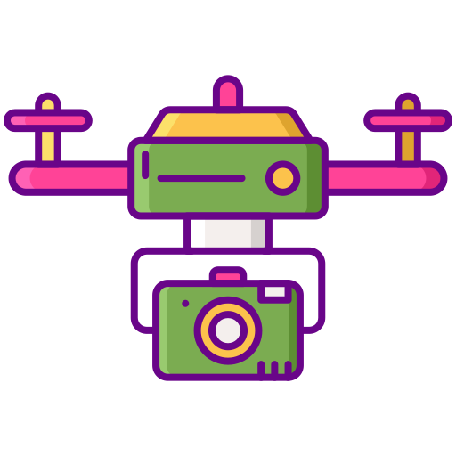 drone Flaticons Lineal Color icoon