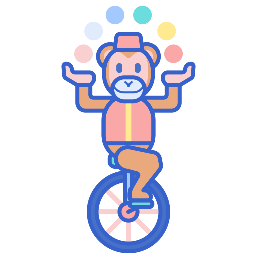 猿 Flaticons Lineal Color icon