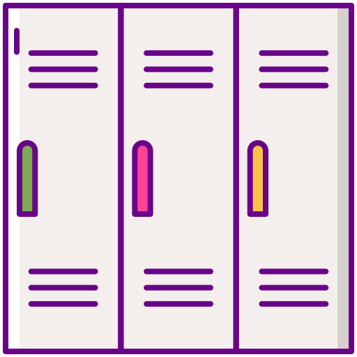 Locker Flaticons Lineal Color icon