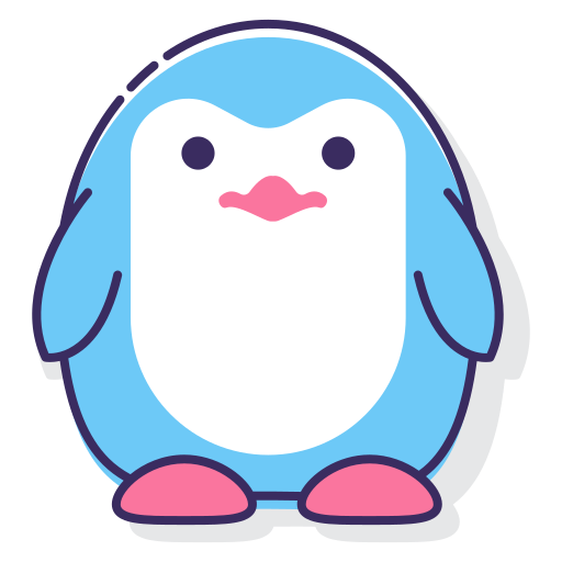 pingwin Flaticons Lineal Color ikona