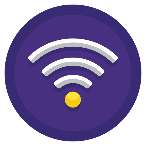 wi-fi Flaticons Flat Circular Ícone