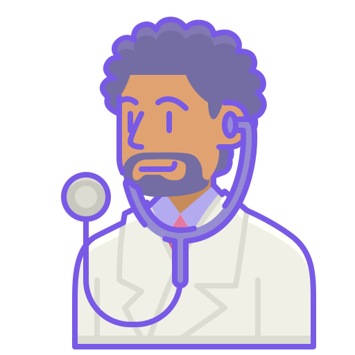 doctor Flaticons Lineal Color icono
