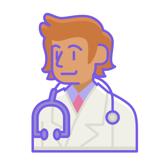 doctor Flaticons Lineal Color icono